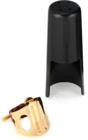 BG LD1 Duo Ligature for Bb Clarinet and Alto Saxophone - Gold-plated