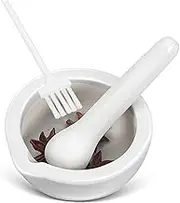 1 Set Ceramic Grinding Bowl and Pestle for Precise Spices and Medicine Grinding Multi Purpose Kitchen and Laboratory Tool for Accurate and Efficient Results