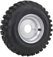 Generic 13x4.1-6 ATV Tires, 6 Inches Tubeless ATV & UTV Tires with 3 Hole Rim, All Terrain ATVs Wheel, Go Kart Tire and Rims for Quad, Drift Trike, 4 Wheelers, Mini Bike, Lawn Mower