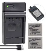 2x Battery +Charger For KODAK KLIC-7005 K7600 EasyShare C763 BENQ X600 DLI-102