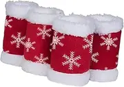 Generic 4X Horse Leg Wraps Horse Leg Protectors, Breathable Riding Race Fly Leg Boots Leg Guard for Exercising Christmas Dress up