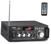 298A Max 300Wx2 Wireless Bluetooth 5.0 Stereo Audio Amplifier, RMS MAX 300Wx2