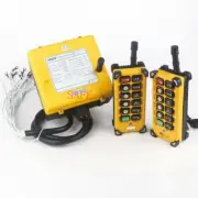 F23-A++ 2 Emitter +1 Receiver Hoist Crane Radio Wireless Remote Control DC 12V