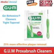 GUM Proxabrush Go-Betweens Tight Cleaner lnterdental Plaque Floss Brushes Green