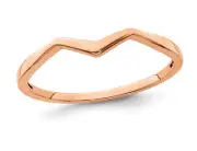 14K Rose Pink Gold Wedding Band Ring