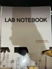 Lab Notebook Spiral Bound 100 Carbonless Pages (Copy Page Perforated): Used