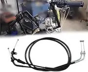 Szwaldaper Motorcycle Throttle Cable Wires, for V-Star 650 XVS650 Custom Classic Silverado 1998-2015 V-Star XVS400 DS400 1996-2012 Motorcycle Clutch Cable