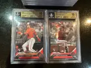 2023 TOPPS NOW MLB OFFSEASON OS10/11 GUNNAR CORBIN BGS 10 PAIR REDS 2 CARDS ROY