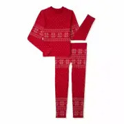 Avia Girls Size XL 14-16 Seamless Long Sleeve Top/Leggings Red 2-Piece Set NWT
