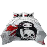 Goth Fairy a Walk Through the Cemetery Coverlet