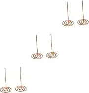 Amosfun 3sets Metal Menu Summons Fork Invoice Holder Bill Holder Receipt Needle Folder Multifunctional Restaurant Accessory 2pcs*3