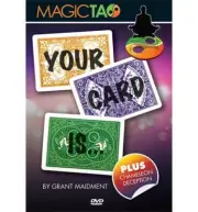 YOUR CARD IS DVD & GIMMICK BY GRANT MAIDMENT MAGIC TAO MAGIC CARD TRICK