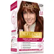 L'Oreal Excellence Creme Hair Colour 5.5 Mahogany Brown each