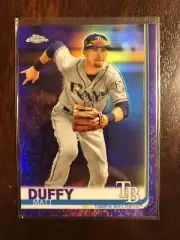 2019 Topps Chrome Purple Refractor Non Auto Matt Duffy /299 RAYS