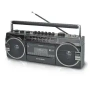 RXC-25BT Retrobox 2 Way Speaker System Boombox w/Bluetooth Connectivity, AM/F...