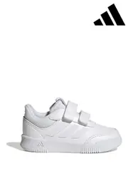 adidas White Black Tensaur Sport Hook and Loop Trainers (T52737) | $53