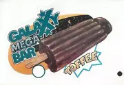 GALAXY Mega Ice Cream Bar, Ice Cream Truck Decal/Sticker (12 1/2" X 8")