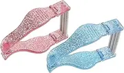 Beavorty 2-pack Facial Hair Remover Tool Spring-based Manual Epilator for Women Hair Removal Device for Upper Lip Chin Cheeks Neck Portable Threading