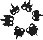 1 Set of Scratch Paper Kit Kids DIY Scratch Mask Scraping Painting Set Party Prop