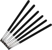 OFFIGAM 6Pcs Flat Eyeliner Brush for Eye Makeup Professional Cosmetics Tools for Precise Application for Home and Salon Use Durable and Easy to Use