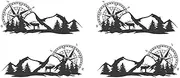 4X RV Universal Body Sticker DIY Compass Navigation Animal Decal Sticker Decoration for Car Caravan Trailer