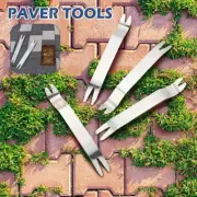 4Pcs Paver Puller Tool Stainless Steel Raise Sunken Brick Extraction Heavy Duty₡