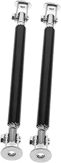 COOLHIYA Pair Auto Parts Car Modification Splitter Strut Rods Front Support Rod Black