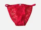 VICTORIA'S SECRET Very Sexy Bikini Panty Red Mesh Back Size XS