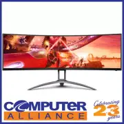 49" AOC AGON AG493UCX2 5K Curved UltraWide FreeSync VA Gaming Monitor with Speak