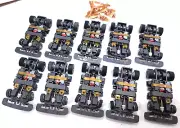 TYCO TCR CHASSIS WIDE LOT OF 10 COMPLETE grey/wheels/extra 10 sets shoes NOS.