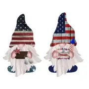 American Independence Day Patriotic Gnome Pendant Acrylic Dwarf for Doll Home De
