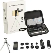 Angoily Professional Phone Camera Lenses Wide Angle Macro Telephoto Fisheye Lens Kit