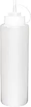 Vogue Lidded Squeeze Sauce Bottle 681 ml Capacity, Clear