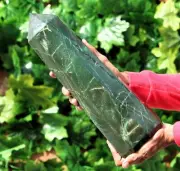 Huge 7285g Green Kyanite Crystal Quartz Healing Energy Decor Stone Obelisk Tower