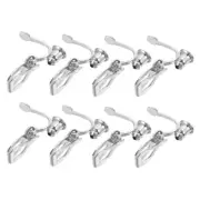 8PCS Earring Triangle Trays Earring Adapters Pierced Clip Clip On Backs