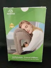 1pc Travel Pillow, Portable Head Neck Rest Inflatable Pillow For Airplanes, Cars