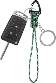 Hogvinnatil Paracord Lanyard for Keys, Paracord Lanyard | Paracord Carabiner Keychain - Quick Release Triangle Buckle Lock Clip, Hook Strap Clasp