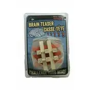 BRAIN TEASER CASSE-TETE Real Wood 3-D PUZZLE. New. factory sealed.