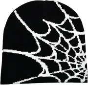 [WYNAKESHU] Y2k Spider Beanie Hat Beanie MEA Culpa Wireless Acrylic Knit Skull Cap Winter Warm Hats for Women Man Teenagers