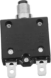 MOLUCKFU Circuit Breaker Protection Manual Reset Circuit Breaker Push Button Circuit Breaker Small Circuit Breaker 50v Dc Circuit Breaker Car Circuit Breaker Auto Circuit Breaker Iron