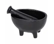 Mortar & Pestle Wrought Iron Crusher Herbs Spices 6cmx10cm