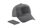 Beechfield 5 Panel Removable Patch Baseball Cap (Graphite Grey) (One Size)