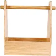KICHOUSE Collapsible Picnic Basket Wooden Food Storage Box for Snacks Camping Outdoor Gatherings