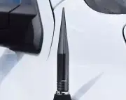 TRUE SPIKE GUNMETAL 5" BILLET FAT SPIKED AM/FM RADIO ANTENNA FOR 07+ MINI COOPER (for: Mini)