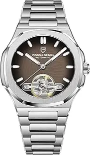 [TAYSHILEY] Pagani Design Men's Automatic Mechanical Watch, Luxury Business Mechanical Watch, Stainless Steel Hands, Sapphire Glass, 42mm Case Water Resistant Luminous Mechanical Watch
