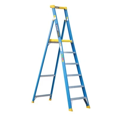 Bailey P150 Fibreglass Platform Ladder 6 Steps 1.8m Platform 150kg FS14073