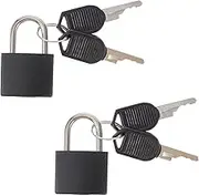 Angoily Replacement Padlock Key 2pcs Mini Locks for Luggage Box Travel Backpack Briefcase Jewelry Box Trunk Trolley Cabinet Gym Toolbox
