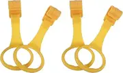 ERINGOGO 4Pcs Portable Pull Rings Safety Rings for Stand Up Support Nursery Cot Ring Easy Install Ergonomic Design Random Color for Walking Practice