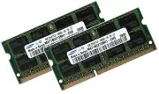 2x4GB 8GB DDR3 1333 HP Compaq 8000f Elite USDT SO-DIMM - Samsung Memory-