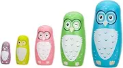 ORFOFE Owl Matryoshka Dolls Creative Boys and Girls Toys Wooden Nesting Dolls for Children